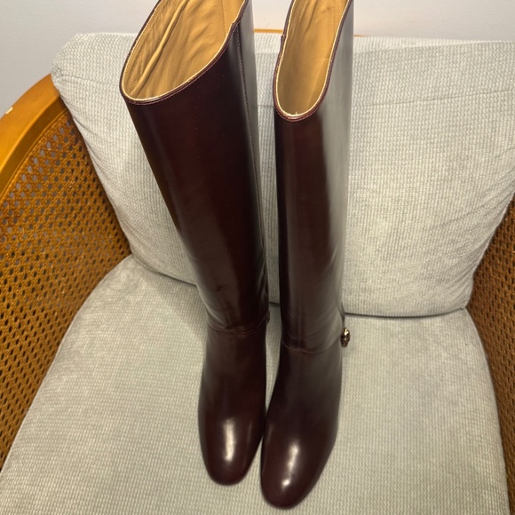 Reformation Gaelle Knee Boots in Ruby - Picture 8 of 10